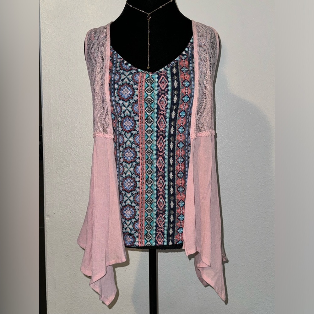 Women’s Top with cardigan girly BOHO chic